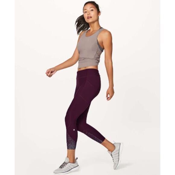 Lululemon Women's Tight Stuff Tight II 25" Leggings Dark Adobe High Rise Size 4 - Picture 1 of 4